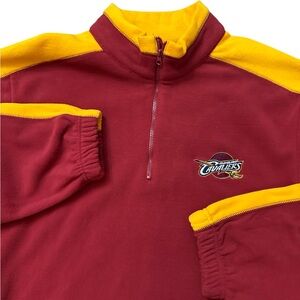Cleveland Cavaliers NBA Exclusive Collection 1/4 Zip Men’s Long Sleeve Size Med‎